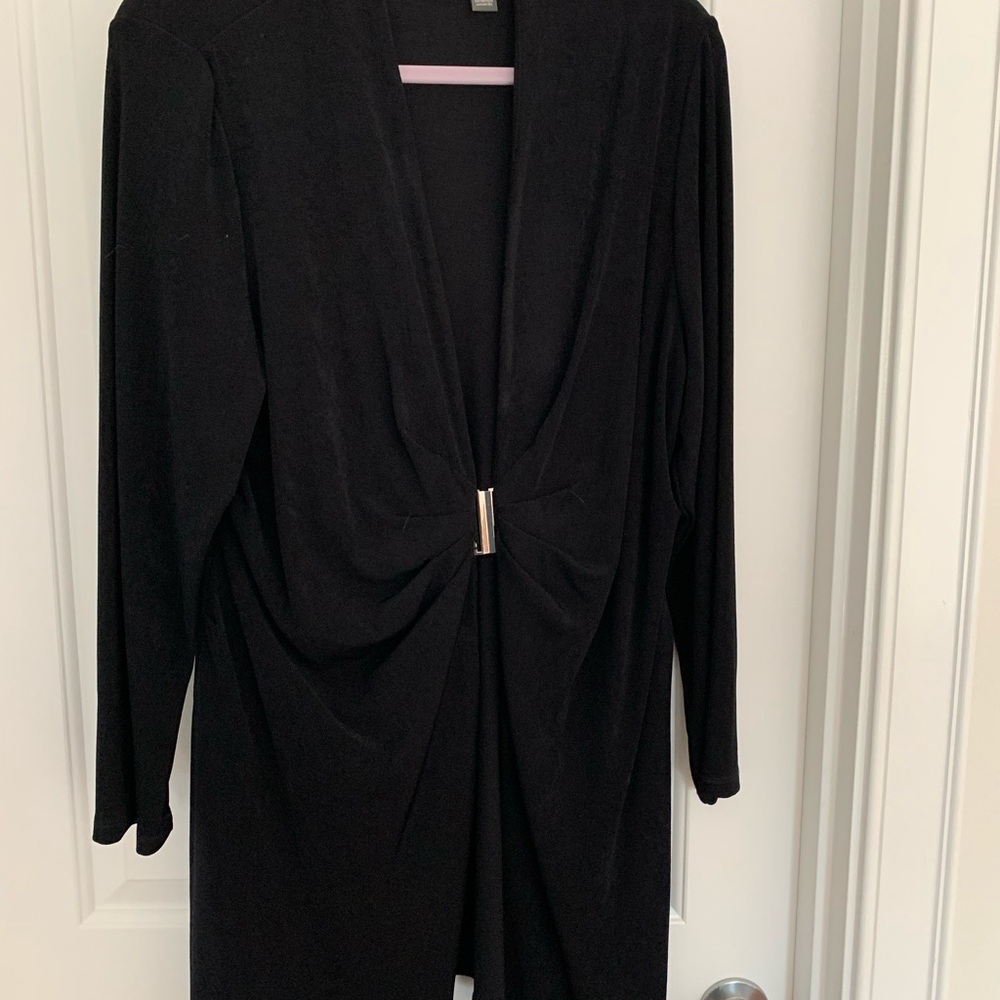 Chico‘s ‘Travelers’ collection jacket with silver clasp detail